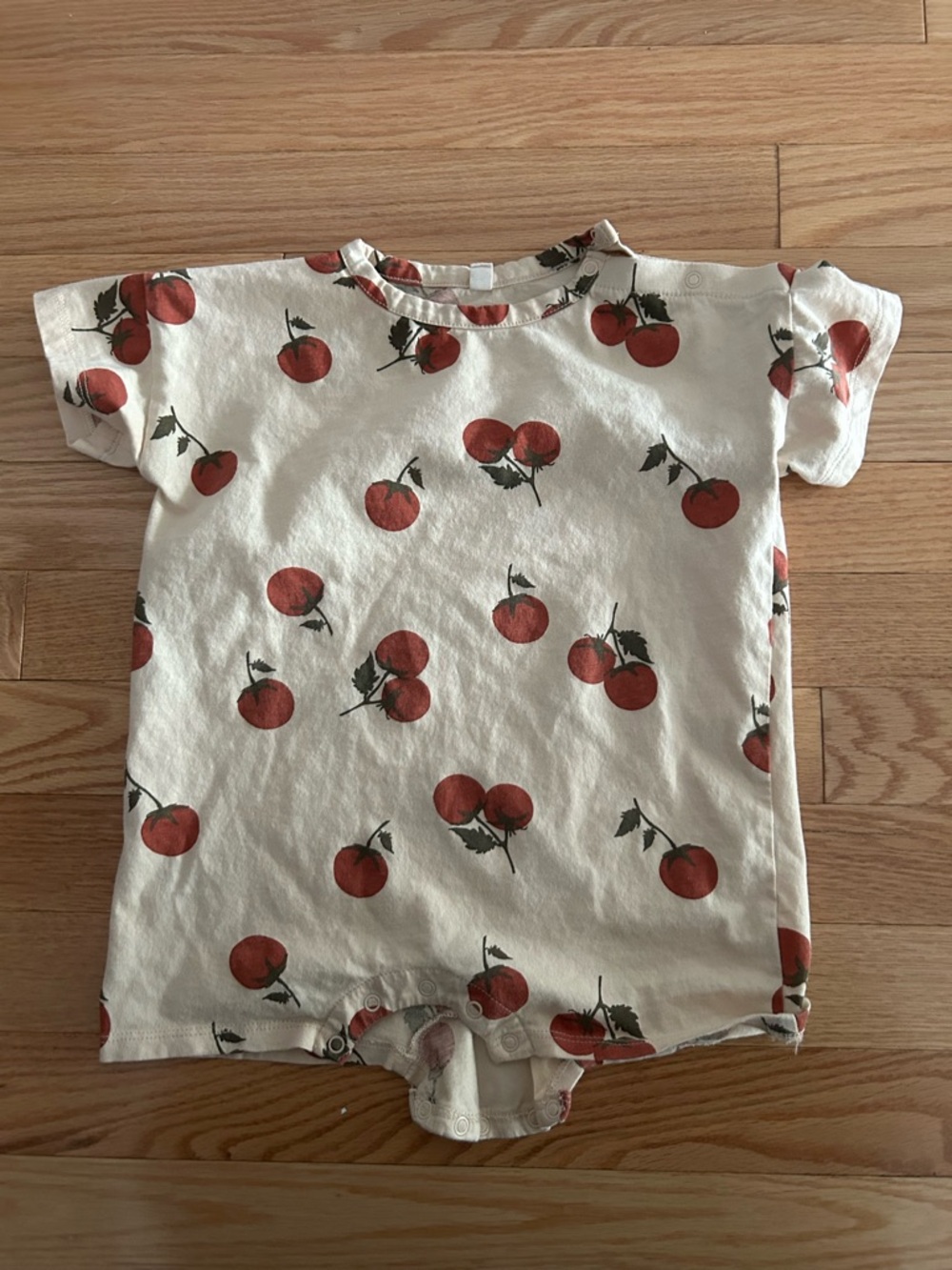 ORGANIC ZOO Summer Romper - Tomato